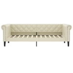 Letto da Giorno Crema 80x200 cm in Similpelle