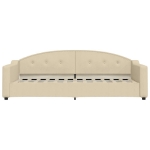 Letto da Giorno Crema 80x200 cm in Tessuto