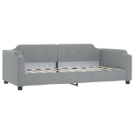 Letto da Giorno Grigio Chiaro 80x200 cm in Tessuto