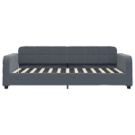 Letto da Giorno Grigio Scuro 90x200 cm in Velluto