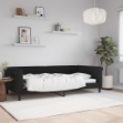 Letto da Giorno Nero 100x200 cm in Velluto