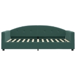 Letto da Giorno Verde Scuro 100x200 cm in Velluto
