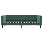 Letto da Giorno Verde Scuro 80x200 cm in Velluto