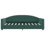 Letto da Giorno Verde Scuro 80x200 cm in Velluto