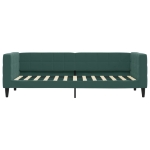 Letto da Giorno Verde Scuro 80x200 cm in Velluto