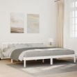 Letto Extra Lungo senza Materasso Bianco 180x210 cm in Pino