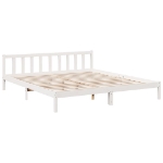 Letto Extra Lungo senza Materasso Bianco 200x210 cm in Pino