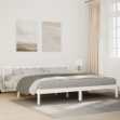 Letto Extra Lungo senza Materasso Bianco 200x220 cm in Pino