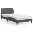 Letto Materasso Grigio 100x200 cm in Similpelle