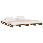 Letto Pallet senza Materasso Ambra 140x190 in Legno Massello