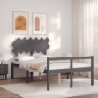 Letto per Anziani con Testiera Grigio Double in Legno Massello