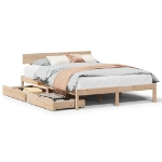 Letto senza Materasso 120x190 cm in Legno Massello di Pino