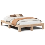 Letto senza Materasso 135x190 cm in Legno Massello di Pino