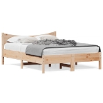 Letto senza Materasso 140x200 cm in Legno Massello di Pino