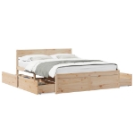 Letto senza Materasso 150x200 cm in Legno Massello di Pino