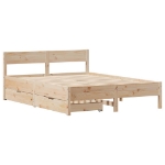 Letto senza Materasso 150x200 cm in Legno Massello di Pino