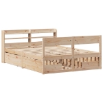 Letto senza Materasso 150x200 cm in Legno Massello di Pino