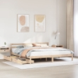 Letto senza Materasso 180x200 cm in Legno Massello di Pino