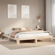 Letto senza Materasso 200x200 cm in Legno Massello di Pino