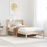 Letto senza Materasso 75x190 cm in Legno Massello Pino
