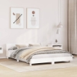 Letto senza Materasso Bianco 120x190 cm Legno Massello di Pino