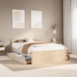 Letto senza Materasso con Testiera 160x200 cm in Legno di Pino