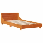 Letto senza Materasso Marrone Cera 100x200 cm in Legno di Pino