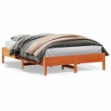 Letto senza Materasso Marrone Cera 120x200 cm in Legno di Pino
