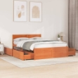 Letto senza Materasso Marrone Cera 140x190 cm in Legno di Pino