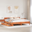 Letto senza Materasso Marrone Cera 180x200 cm in Legno di Pino