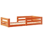 Letto senza Materasso Marrone Cera 80x190 cm in Legno di Pino