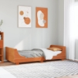 Letto senza Materasso Marrone Cera 90x190 cm in Legno di Pino