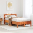 Letto senza Materasso Marrone Cera 90x200 cm Legno di Pino