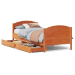 Letto senza Materasso Marrone Cera 90x200 cm Legno di Pino