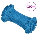 Corda da Lavoro Blu 6 mm 100 m in Polipropilene