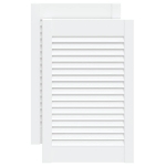 Ante a Lamelle 2 pz Bianche 61,5x39,4 cm in Legno di Pino