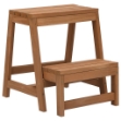 Scaletta Sgabello Pieghevole in Legno Massello di Abete