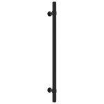 Maniglie per Mobili 10 pz Nere 224 mm in Acciaio Inox