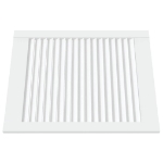 Ante a Lamelle 2 pz Bianche 61,5x49,4 cm in Legno di Pino