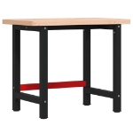 Banco Lavoro 100x60x83 cm Legno Massello Faggio Rettangolare