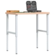 Banco Lavoro 100x60x(73-99,5) cm Legno di Faggio Rettangolare