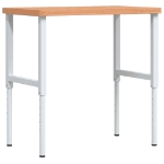 Banco Lavoro 100x60x(73-99,5) cm Legno di Faggio Rettangolare