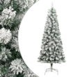 Albero Natale Artificiale Incernierato con Neve Fioccata 210 cm