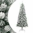 Albero Natale Artificiale Incernierato con Neve Fioccata 180 cm