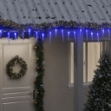 Luce Natale a Ghiacciolo 200 LED Blu 20 m Acrilico PVC