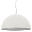 Lampadario da Soffitto Bianco e Argento Ø50 cm E27