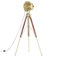 Lampada da Terra a Treppiede Legno Massello di Mango 193 cm