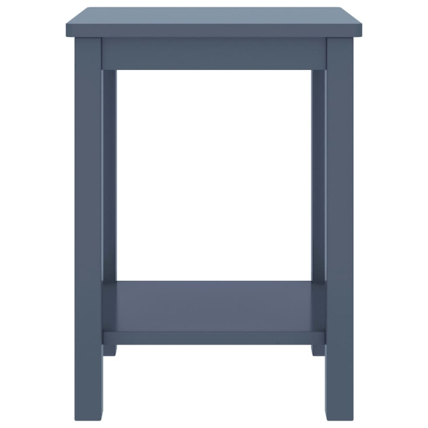 Comodino Grigio Chiaro 35x30x47 cm in Legno Massello di Pino