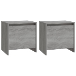 Comodini 2 pz Grigio Sonoma 45x34x44,5 cm in Truciolato