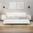 Comodini 2 pz Bianco Lucido in Legno Multistrato
